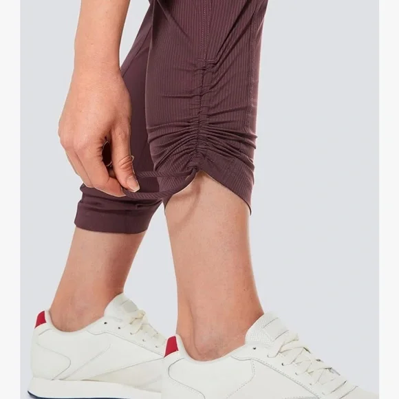 CRZ Yoga Studio Joggers 2 pair bundle maroon & gray cinch ankle Size Large gym - Picture 7 of 8